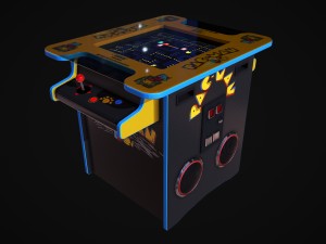 cocktail table arcade game machine 3D Model