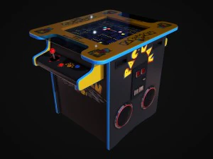 máquina de jogo arcade de mesa de coquetel Modelo 3D