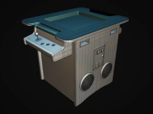 m&aacute;quina de jogo arcade de mesa de coquetel Modelo 3D