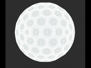 esfera hexa de fic&ccedil;&atilde;o cient&iacute;fica Modelo 3D