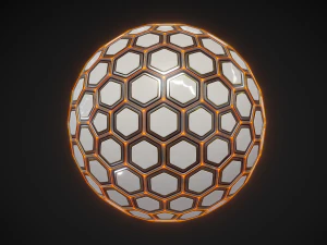 esfera hexa de fic&ccedil;&atilde;o cient&iacute;fica Modelo 3D