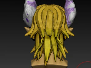 cara de dem&ocirc;nio jovem Modelo 3D