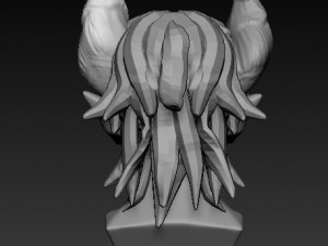 young demon face 3D Model