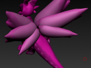 winged pink dragon 3D Model