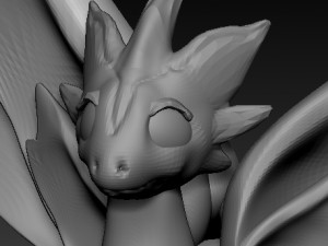 winged pink dragon 3D Model