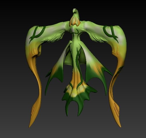 quetzalcoatl electric bird 3D Модель .c4d .max .obj .3ds .fbx .stl .blend 