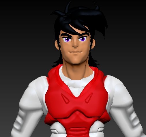 samuray ronin warrior red first costume 3D Model .c4d .max .obj .3ds .fbx .stl .blend 
