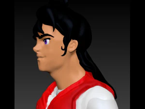 samuray ronin guerreiro vermelho primeira fantasia Modelo 3D