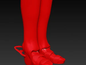 samuray ronin guerreiro vermelho primeira fantasia Modelo 3D