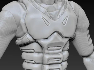 samuray ronin guerreiro vermelho primeira fantasia Modelo 3D