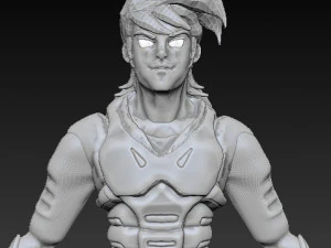 samuray ronin guerreiro vermelho primeira fantasia Modelo 3D