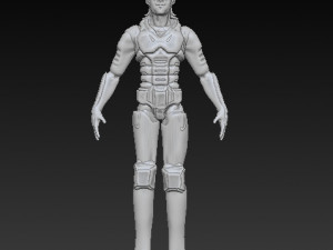 samuray ronin warrior red first costume 3D Model