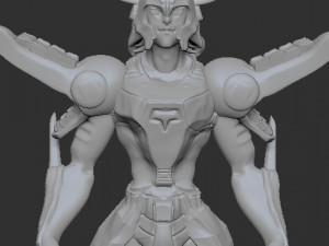 samuray with red armor 3D Model