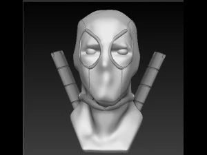 mascarado com espadas Modelo 3D