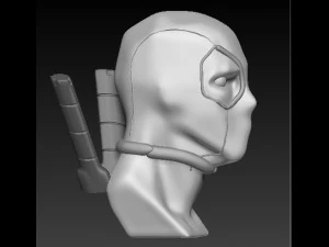 mascarado com espadas Modelo 3D