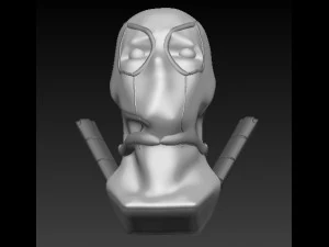 mascarado com espadas Modelo 3D