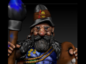 dwart painter 3D Model