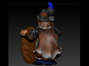dwart painter 3D Model