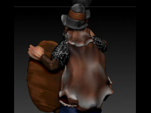 dwart painter 3D Model