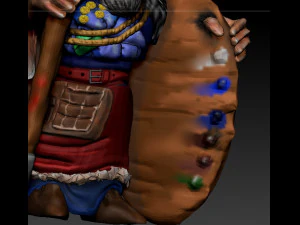 dwart painter 3D Model