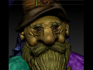 dwart painter 3D Model