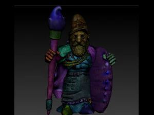 dwart painter 3D Model