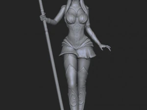 숲의 엘프 3D 프린트 모델