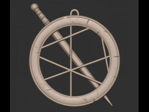 sword and runes 3D Print Model