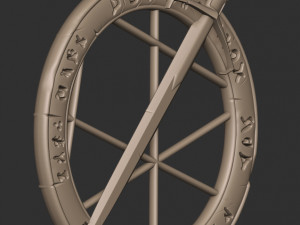 sword and runes 3D-printmodel