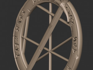 sword and runes 3D-printmodel