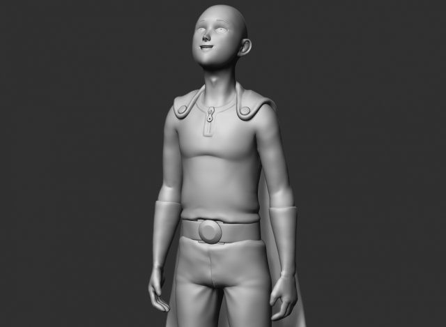saitama 3D-Druckmodell .c4d .max .obj .3ds .fbx .stl .blend 