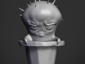 sad cactus 3D 프린트 모델