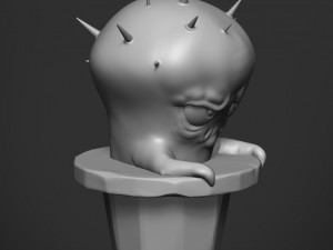 sad cactus 3D Baskı Modeli