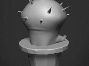 sad cactus 3D Baskı Modeli