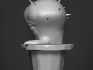 sad cactus 3D Baskı Modeli