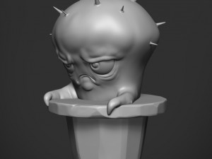 sad cactus 3D Baskı Modeli