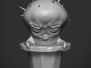 sad cactus 3D Print Model