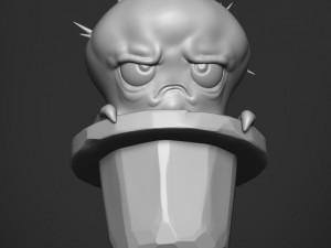 sad cactus 3D Baskı Modeli