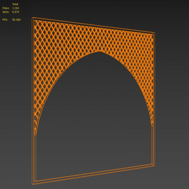 diagonal arch Modello 3D .c4d .max .obj .3ds .fbx .stl .blend 
