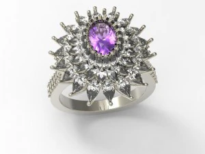 環状火山 3Dプリントモデル