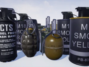 手榴弾パック 3Dモデル