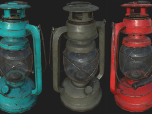 oil lanterns pbr 3D 모델