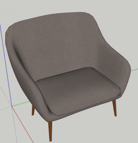 silla de club 3D 모델 .c4d .max .obj .3ds .fbx .stl .blend 