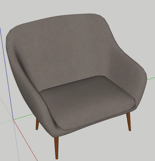 silla de club 3D Model .c4d .max .obj .3ds .fbx .stl .blend 