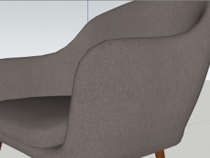 silla de club 3D 모델