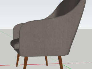 silla de club 3D 모델