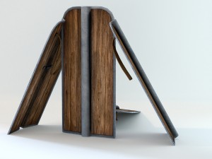 pavese shield 3D Modell