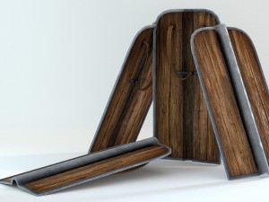 pavese shield 3D Modell
