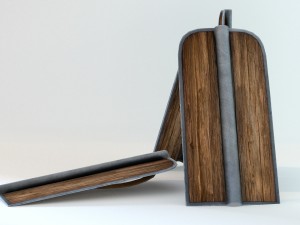pavese shield 3D Modell