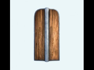 pavese shield 3D Modell
